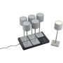Trio FERNANDEZ R54096677 Lampă de masă 6x1w/led 2700+4000+6000k 130lm ip20