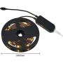 Trio RACER R65555102 Bandă LED 1x15w/led 3000k 1250lm ip20