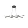 Maytoni Halo MOD244PL-L50BK Lampă cu pendul 1x40W/LED 800lm IP20
