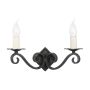 Elstead Lighting RECTORY RY2A-BLACK Aplique de perete 2x60W/E14