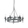 Elstead Lighting SAXON SAX5-BLK-SIL Candelabru 5x60W/E14
