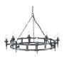 Elstead Lighting SAXON SAX8-BLK-SIL Candelabru 8x60W/E14