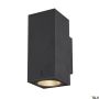 SLV ENOLA SQUARE 1003419 Aplique de perete 2x20W/LED 3000/4000K 1660/1900LM IP65