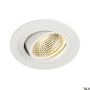 SLV NEW TRIA 1 SET 113871 Lumină îngropată deasupra plafonului 1x8W/LED 2700K 645LM IP20