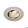 SLV NEW TRIA 1 SET 113876 Lumină îngropată deasupra plafonului 1x8W/LED 2700K 645LM IP20