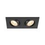 SLV NEW TRIA® 1008510 Lumină îngropată deasupra plafonului 2x10W/GU10