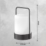 Fischer&Honsel Casoli 850207 Lampă de masă 2x0.5W/LED RGBW 8lm IP44