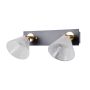 Italux Orella WL-34393-2-BK-HBR Aplique de perete 2x8W/LED 3000K 466lm IP20