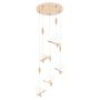 King Home BUTTERFLY DISC XCP8737-5 Lampă cu pendul 5x11W/LED 3000K 4400LM IP20