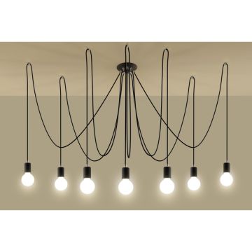 Sollux EDISON SL.0372 Lampă cu pendul 7x60W/E27