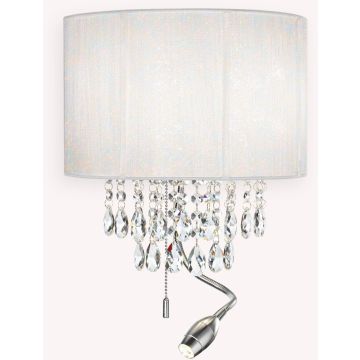 Ideal Lux OPERA 068268 Aplique de perete 1x40W/E14+1x1.5W/LED ip20