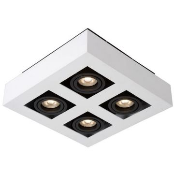 Lucide XIRAX 09119/21/31 Lumină montată pe suprafață 4x5w/gu10 2200k 320lm ip20