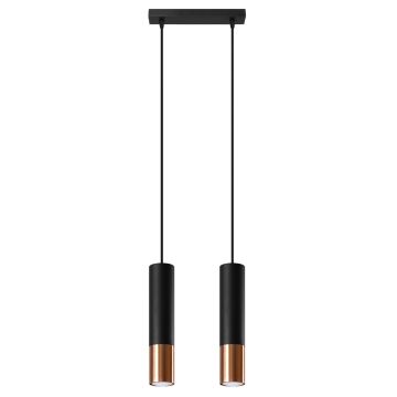 Sollux LOOPEZ 2 SL.0947 Lampă cu pendul 2x40W/GU10 IP20