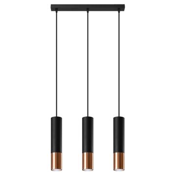 Sollux LOOPEZ 3L SL.0948 Lampă cu pendul 3x40W/GU10 IP20
