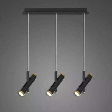 Altavola Design Lunette LA062/CL3_black Lampă cu pendul 6x3W/LED 3000K 1080lm IP20