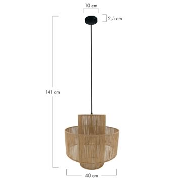 Dijk JUTE 104665 Lampă cu pendul 1x40W/E27 IP20
