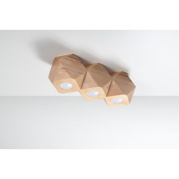 Sollux WOODY 3 SL.1010 Lustră de tavan 3x40W/GU10 IP20