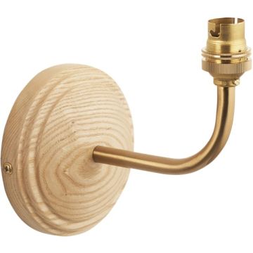 Endon Wood Arc 115076 Braț pentru aplique de perete 1x7w/b22 ip20