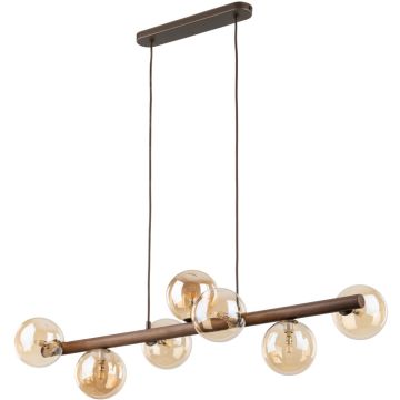 TK Lighting ESTERA WOOD 11096 Lampă cu pendul 7x8W/G9 IP20