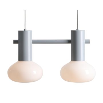 Aldex FLO 2 GREY S 7000H22_S Lampă cu pendul 2x10W/E14