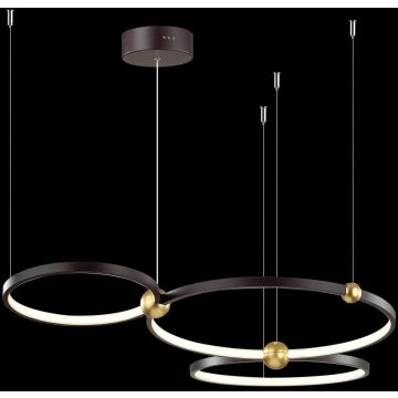 Altavola Design Aurora LA111/P_50_3k_black Lampă cu pendul 3x63W/LED 3000K 4440lm IP20