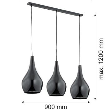 Argon SANTANA 1409 Lampă cu pendul 3x15W/E27 IP20