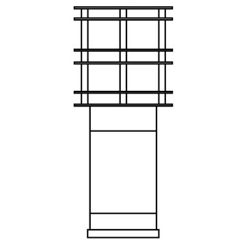 Norlys STOCKHOLM 1433BC Lampă de podea 1x9W/E27 IP65
