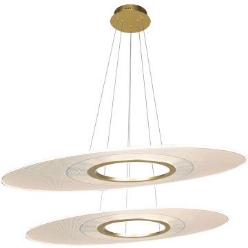 Altavola Design Eclipse LA116/P2_97_3k_gold Lampă cu pendul 2x48W/LED 3000K 2880lm IP20