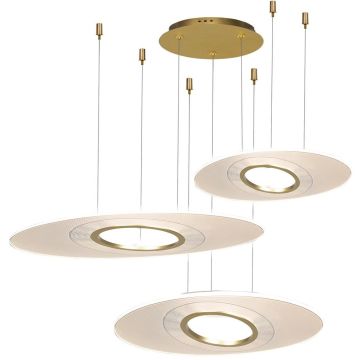 Altavola Design Eclipse LA116/P3_97_3k_gold Lampă cu pendul 3x80W/LED 3000K 4800lm IP20