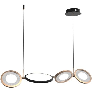 Altavola Design Seppia LA115/P_98_3k_black_gold Lampă cu pendul 1+3x35W/LED 3000K 2100lm IP20