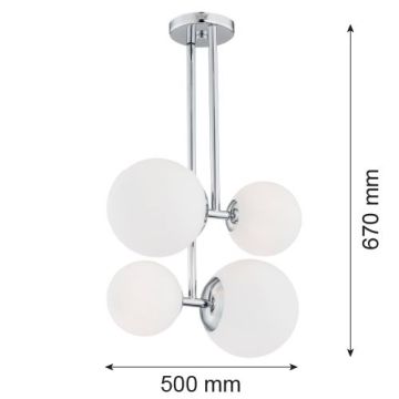 Argon ASPEN 1646 Lampă cu pendul 4x15W/E27 IP20