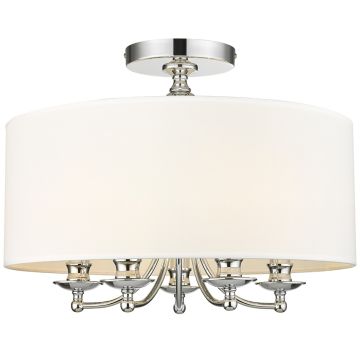 Cosmolight ABU DHABI C05428CH-WH Lampă de tavan 5x40W/E14