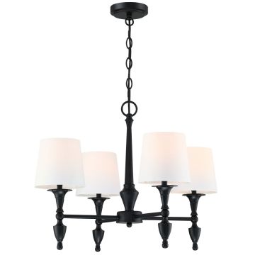 Cosmolight AUSTIN P04166BK-WH Candelabru 4x40W/E27 IP20