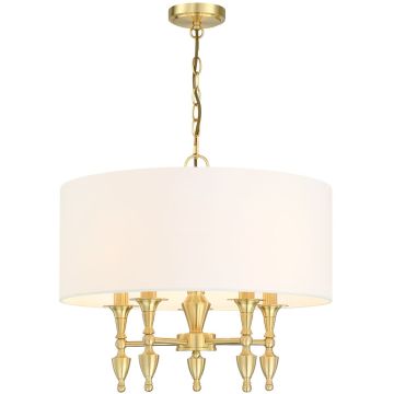 Cosmolight AUSTIN P05197BR-WH Candelabru 5x40W/E14 IP20