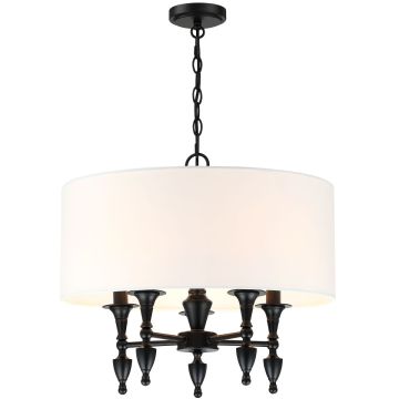 Cosmolight AUSTIN P05203BK-WH Candelabru 5x40W/E14 IP20