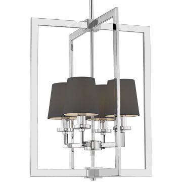Cosmolight LONDON P04021CH-BK Lampă de tavan 4x40W/E14 IP20