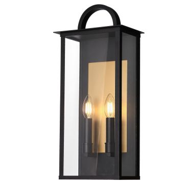 Cosmolight MALIBU W02548BK Aplique de perete 2x25W/E14 IP23
