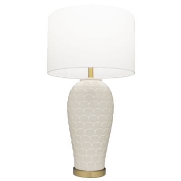 Cosmolight MURCIA T01033BR-WH Lampă de masă 1x40W/E27 IP20