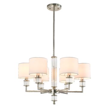 Cosmolight SUTTON P06446NI-WH Lampă de tavan 6x40W/E14 ip20