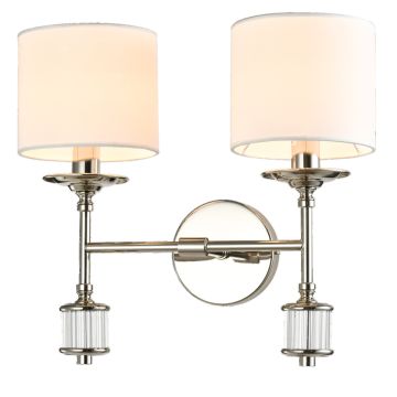 Cosmolight SUTTON W02477NI-WH Aplique de perete 2x25W/E14 ip20