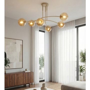 Emibig PREGOS 1686/6 Lampă de tavan 6x10W/E14 IP20