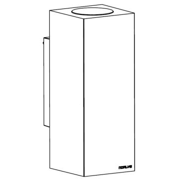 Norlys SANDVIK 1732BC Aplique de perete 2x8W/LED 3000K 1512LM IP65