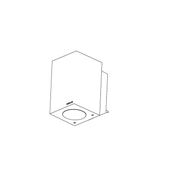 Norlys SANDVIK 1740BC Aplique de perete 1x4W/GU10 IP65