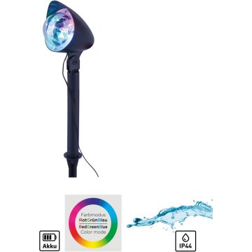 Paul Neuhaus DISCO 19035-18 Proiector de grădină 1x3W/LED RGB ip44