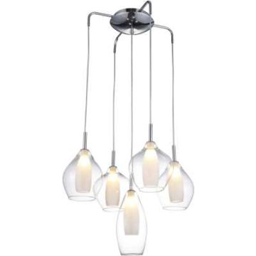 AZzardo AMBER MILANO 5 AZ3076 Lampă cu pendul 5x40W/G9 IP20