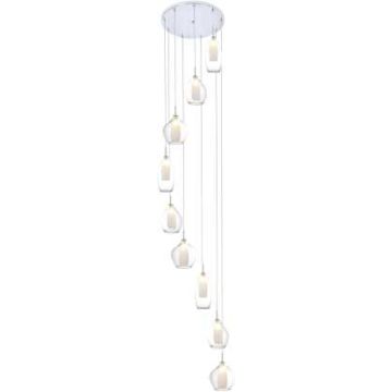 AZzardo AMBER MILANO 9 AZ3102 Lampă cu pendul 9x40W/G9 IP20