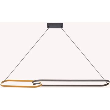 Zuma Line RAVON P241145502A Lampă cu pendul 2x40W/LED 3000k 2200lm ip20