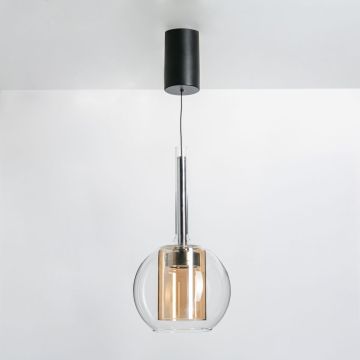 Zuma Line TAGNA 251001-AM Lampă cu pendul 1x6W/Led 3000K 270lm IP20