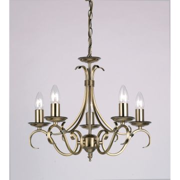 Endon BERNICE 2030-5AN Candelabru 5x60W/E14 IP20