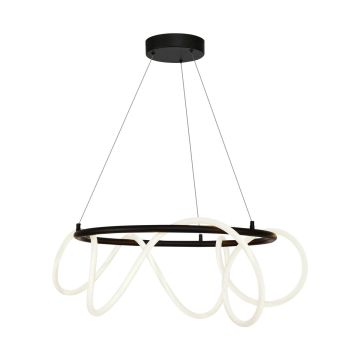 Zuma Line BALBO 20006PL-BK Lampă cu pendul 1x58W/LED 3000K|4000K|6000K 4500lm IP20